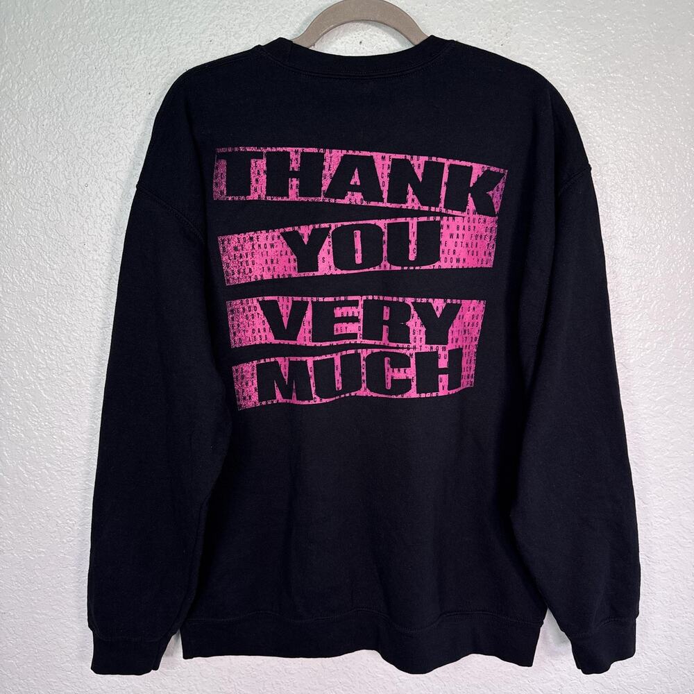 Spice Girls Sweatshirt Womens Large Stop Lyrics Sweater Official Merch Black - Picture 2 of 9